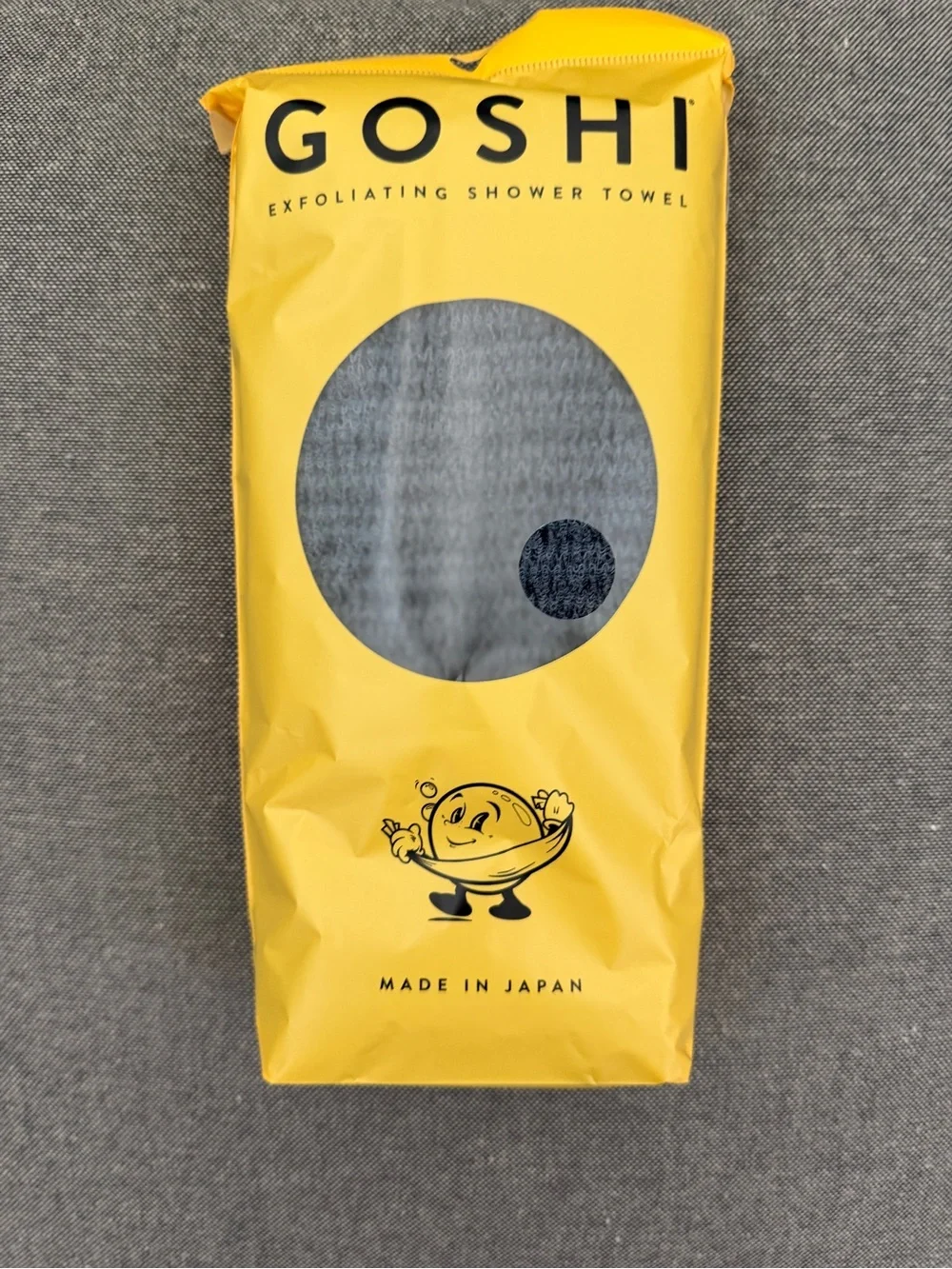 Shi by JOURNEYS Gray Exfoliating Shower Towel - Made in Japan
